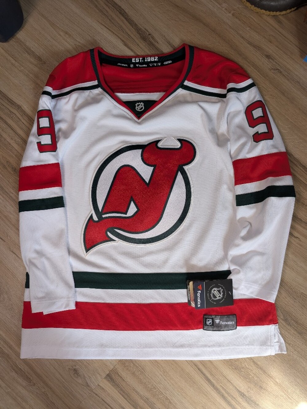 New Jersey Devils Taylor Hall Fanatics Breakaway Away Jersey Women's Size XL